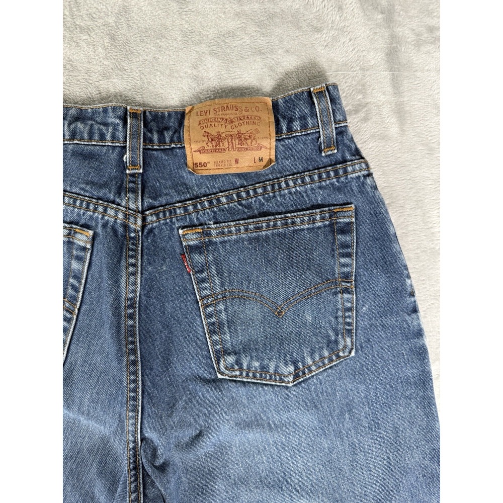 Levis 550 Jeans Women's 14 Reg Relaxed Fit Tapered Leg Vintage 90's Made In USA - Picture 13 of 14